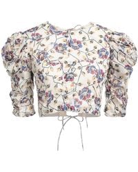 Isabel Marant - Floral Short-Sleeve Top - Lyst