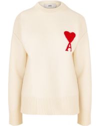 Ami Paris - Loose And Comfortable Sweatshirt - Lyst