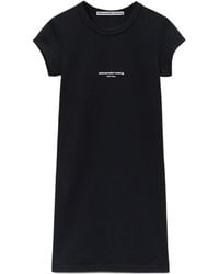 Alexander Wang - Logo Jersey T-Shirt Dress - Lyst