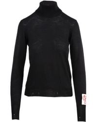 Golden Goose - Distressed Turtleneck Jumper - Lyst