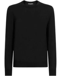 Dolce & Gabbana - Logo Embroidered Crewneck Pullover - Lyst