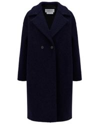 Harris Wharf London - Bouclé Double-Breasted Coat - Lyst