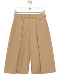 Loewe - Pleated Shorts - Lyst