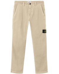 Stone Island - Straight Trousers - Lyst