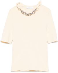 Rabanne - Chain Link-Detailed Crewneck Top - Lyst