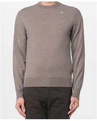 K-Way - Crew Neck Knitted Jumper - Lyst