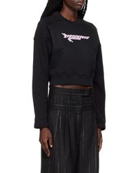 MSGM - Logo-Printed Cropped Sweatshirt - Lyst