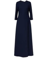 Oscar de la Renta - Embellished Open-Back Wool-Blend Kaftan - Lyst