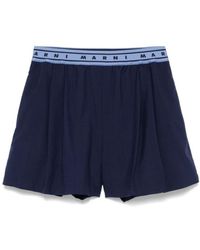 Marni - Logo Waistband Shorts - Lyst