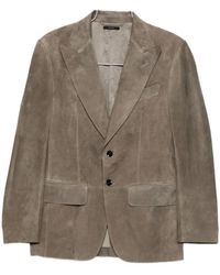 Tom Ford - Single-Breasted Suede Blazer - Lyst