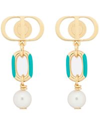 Dior - Iviera Petit Cd Earrings - Lyst