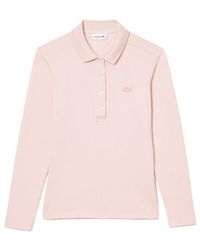 Lacoste - Piqué Stretch Polo Top - Lyst