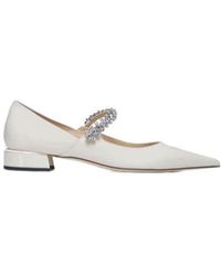 Jimmy Choo - Bing Embellished Flat Shoes - Lyst