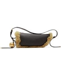 Burberry - Small Shield Leather Shoulder Bag - Lyst