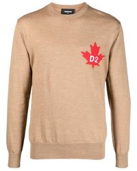 DSquared² - Fine-Knit Crew-Neck Jumper - Lyst