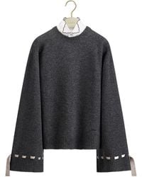 Dior - Sweater With Removable Satin Collar - Lyst