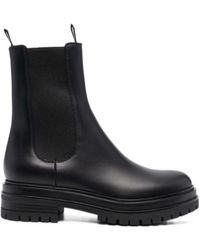 Gianvito Rossi - Chunky Leather Chelsea Boots - Lyst