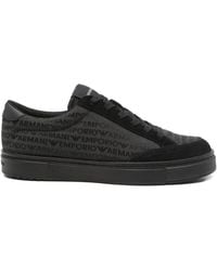 Emporio Armani - Canvas Sneakers - Lyst