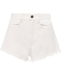 Chloé - Cut-Off Denim Shorts - Lyst