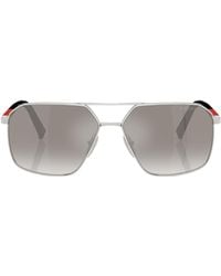 Prada Linea Rossa - Prada Eyewear Aviator Sunglasses - Lyst