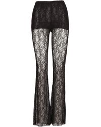 Philosophy Di Lorenzo Serafini - Lace Detailed Flared Trousers - Lyst