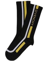 Givenchy - Logo Striped Inlaid Knitted Socks - Lyst