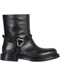 Bottega Veneta - Round Toe Short Boots - Lyst