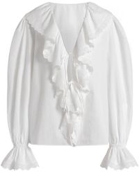Alberta Ferretti - Poplin Shirt - Lyst