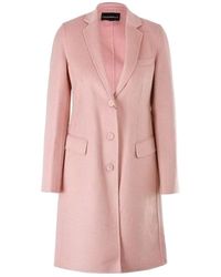 Emporio Armani - Long-Sleeved Coat - Lyst