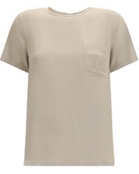 Max Mara - Pagano Crewneck Short-Sleeved T-Shirt - Lyst