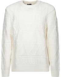 ZEGNA - Crewneck Cable-Knit Jumper - Lyst