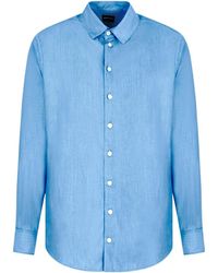 Giorgio Armani - Slim-Fit Denim Shirt - Lyst