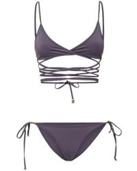 The Attico - Lycra Triangle Bikini - Lyst