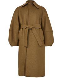 Harris Wharf London - Puff-Sleeved Coat - Lyst