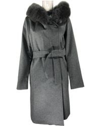 Max Mara - Girdle And Hooded Coat - Lyst