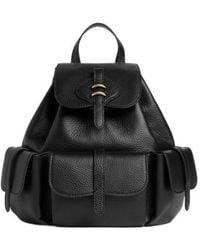 Coccinelle - Medium Mavery Grained Leather Pocket-Detail Backpack - Lyst