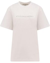 Stella McCartney - Logo Printed Crewneck T-Shirt - Lyst