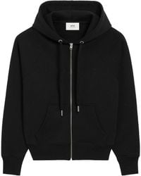 Ami Paris - Ami De Coeur Zip-Up Hoodie - Lyst