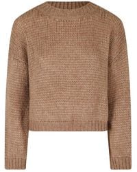 Roberto Collina - Ribbed Crew-Neck Knitted Sweater - Lyst
