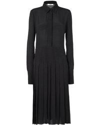 Fendi - Chevron Jacquard Pleated Dress - Lyst