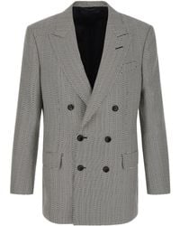 Tom Ford - Geometric Jacquard Double-Breasted Blazer - Lyst