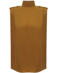 Zimmermann - Sleeveless Tuck Shirt - Lyst