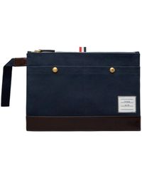 Thom Browne - Rwb-Striped Logo Patch Document Holder - Lyst