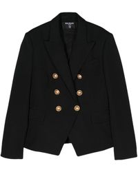 Balmain - Double-Breasted Wool Blazer - Lyst