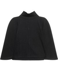 Thom Krom - Oversize Cropped Shirt - Lyst