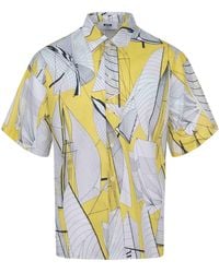 MSGM - Graphic Printed Short Sleeved Shirt - Lyst
