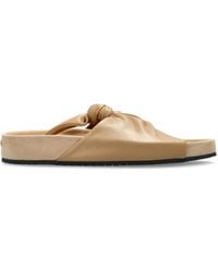 Lanvin - Cocoon Knot Detail Slides - Lyst