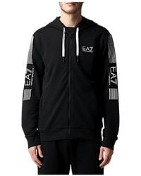 EA7 - Hooded Casual Jacket - Lyst