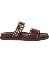 Fendi - Feel Ff Baguette Slides - Lyst