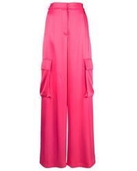 Versace - High-Waisted Wide-Leg Cargo Pants - Lyst